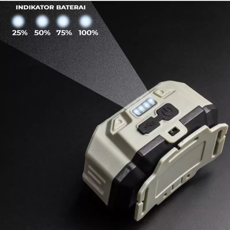 چراغ پیشانی COB+4 led مدل HX-815