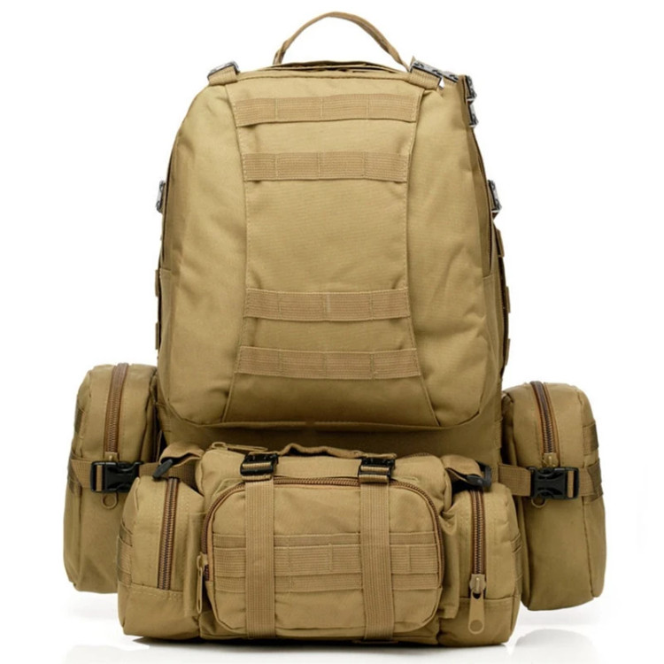 کوله پشتی 65 لیتری تاکتیکال چهار تکه MILITARY (Tactical 4 In One 50L Backpack)